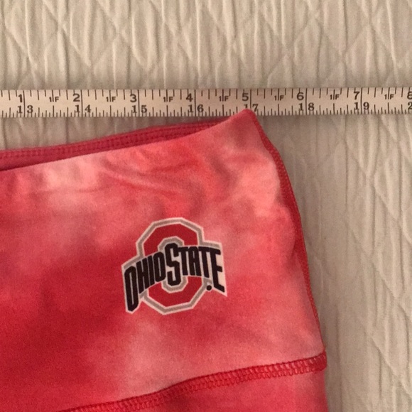 NWT Game OSU Ohio State University Red White Tie Dye Leggings Tights Ath… - Picture 14 of 15